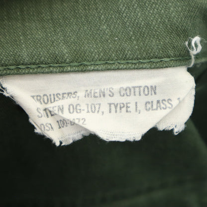 US ARMY 70s DSA Cotton Sateen Vintage Pants Size W30
