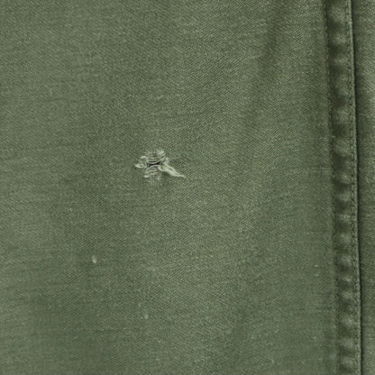 US ARMY 70s Vintage Baker Pants Cotton Sateen Green Size W30