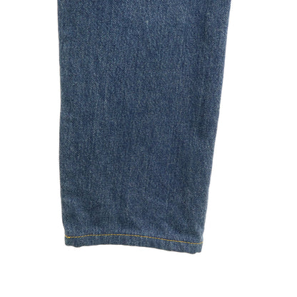 SAINT LAURENT Washed Blue Tapered Button Fly Jeans Size W24