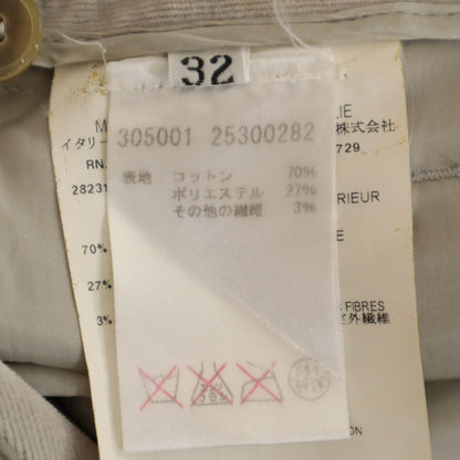 JIL SANDER Cotton Pants Gray Size 32