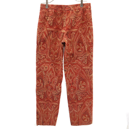 KENZO 90s All-Over Pattern Corduroy Pants Red Size 38
