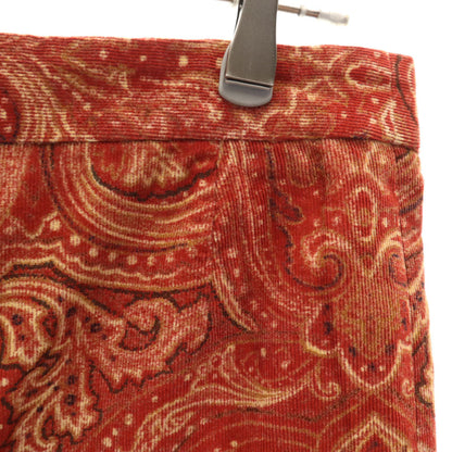 KENZO 90s All-Over Pattern Corduroy Pants Red Size 38