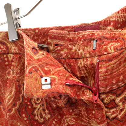 KENZO 90s All-Over Pattern Corduroy Pants Red Size 38