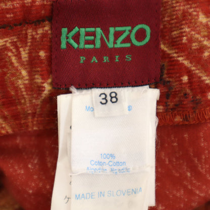 KENZO 90s All-Over Pattern Corduroy Pants Red Size 38