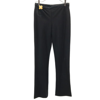 LOUIS VUITTON Wool Blend Flare Pants Black Size 34