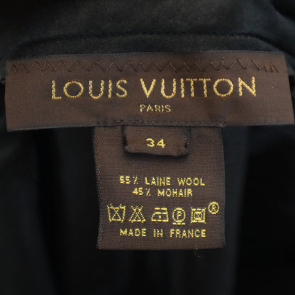 LOUIS VUITTON Wool Blend Flare Pants Black Size 34