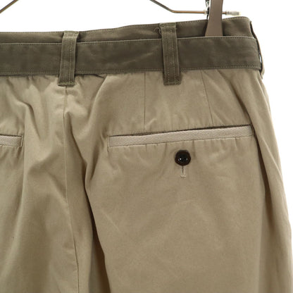 Sacai 23SS Wool Blend Belted Chinos Ash Beige Size 1