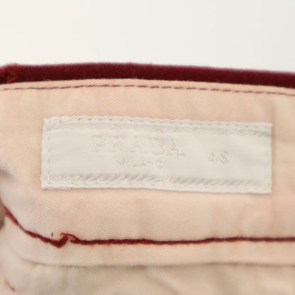 PRADA Wool Pants Red Size 46