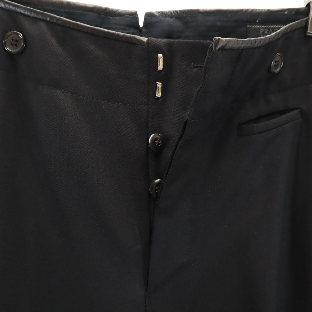 PRADA Charcoal Black Long Pants Size 46