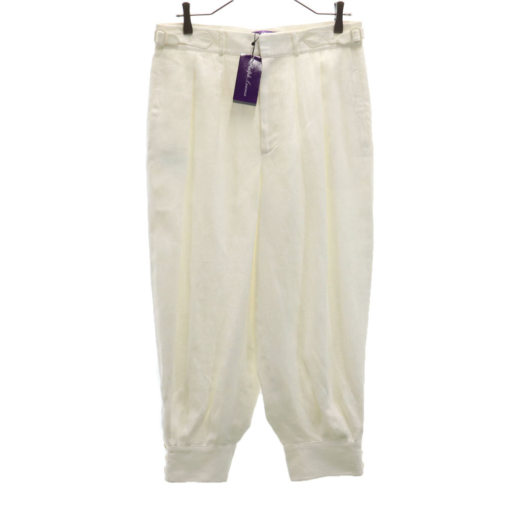 RALPH LAUREN Purple Label Linen Blend Pants White Size 6