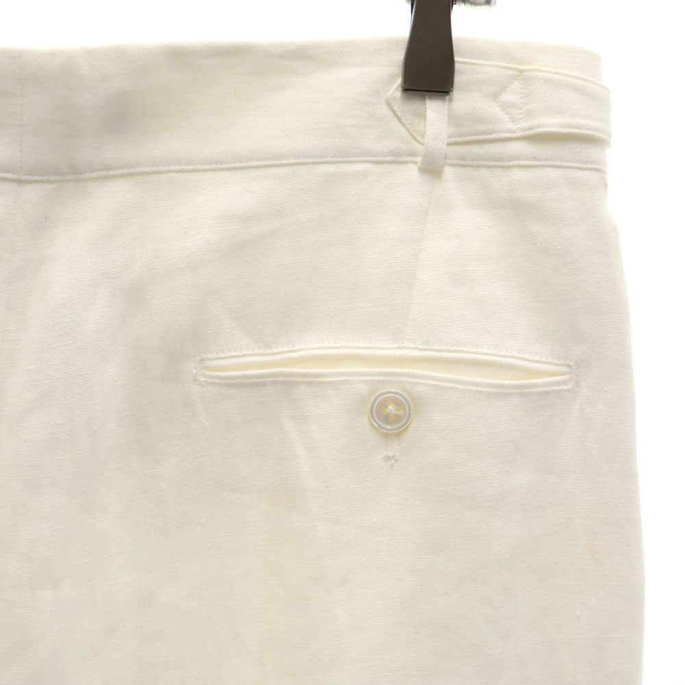 RALPH LAUREN Purple Label Linen Blend Pants White Size 6