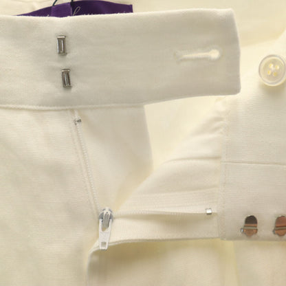 RALPH LAUREN Purple Label Linen Blend Pants White Size 6