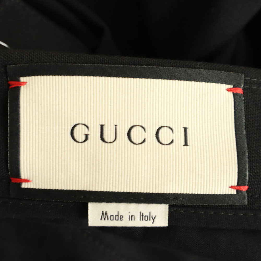 GUCCI Italian 100% Wool Slacks Black Size 44