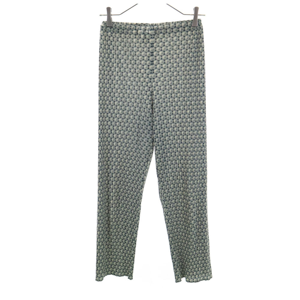 PLEATS PLEASE 90s Patterned Easy Pants Gray Size 2