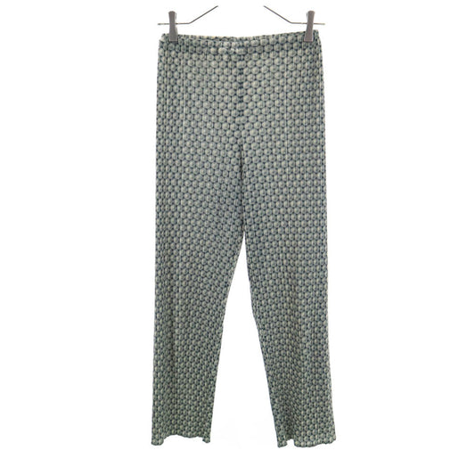 PLEATS PLEASE 90s Patterned Easy Pants Gray Size 2