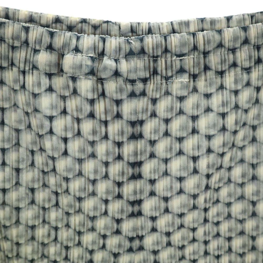 PLEATS PLEASE 90s Patterned Easy Pants Gray Size 2