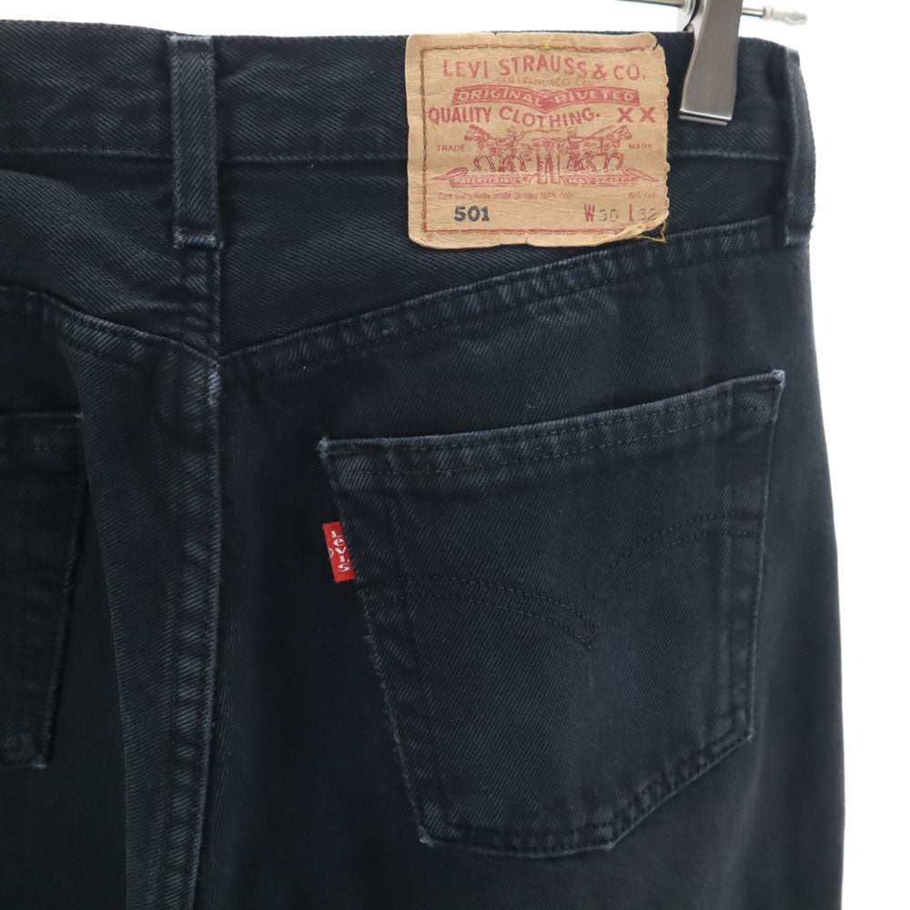 Levi's 90s Vintage 501 Overdyed Euro Pants Black Size W30