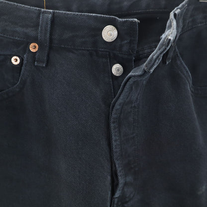 Levi's 90s Vintage 501 Overdyed Euro Pants Black Size W30