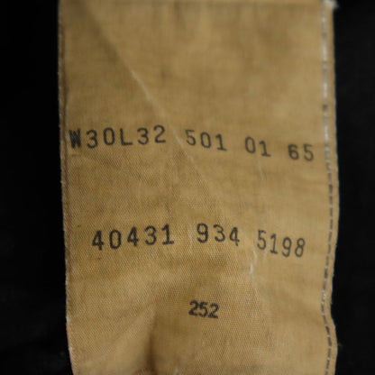 Levi's 90s Vintage 501 Overdyed Euro Pants Black Size W30