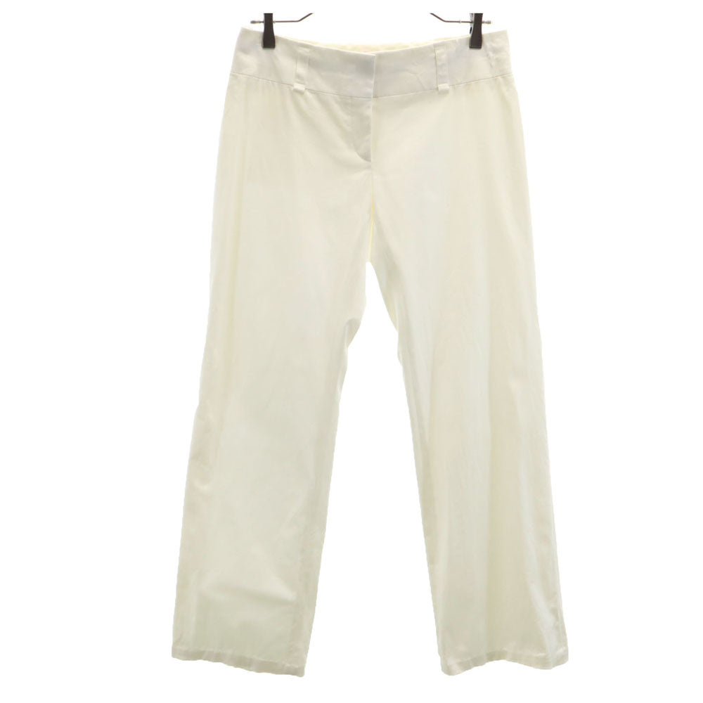CELINE French Made Cotton Pants White Size 40