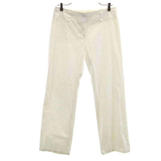 CELINE French Made Cotton Pants White Size 40