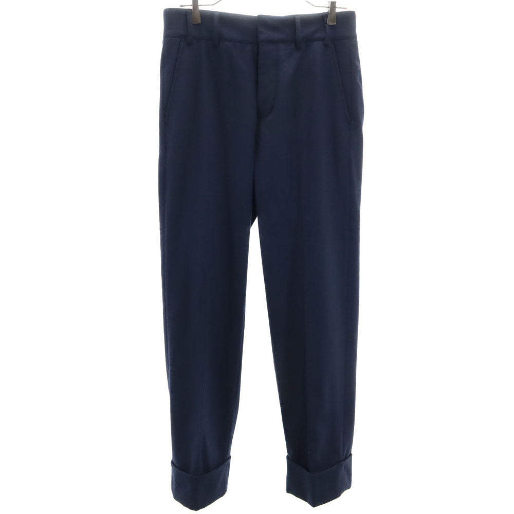 GUCCI Italian Wool Blend Trousers Blue Size 44