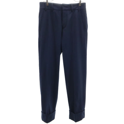GUCCI Italian Wool Blend Trousers Blue Size 44