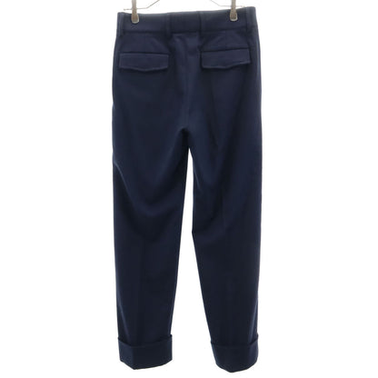 GUCCI Italian Wool Blend Trousers Blue Size 44