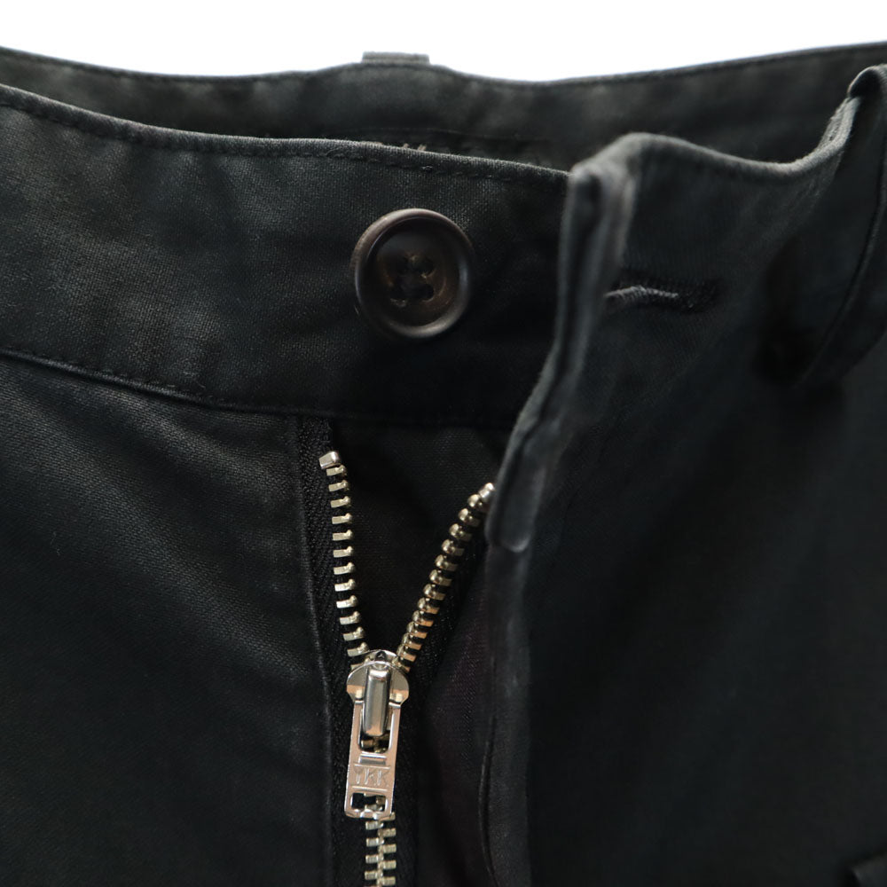 Y's Made in Japan Wide Cotton Pants Black Size 1