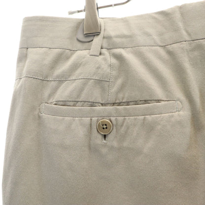 HERMES Italian-made Cotton Casual Pants Gray