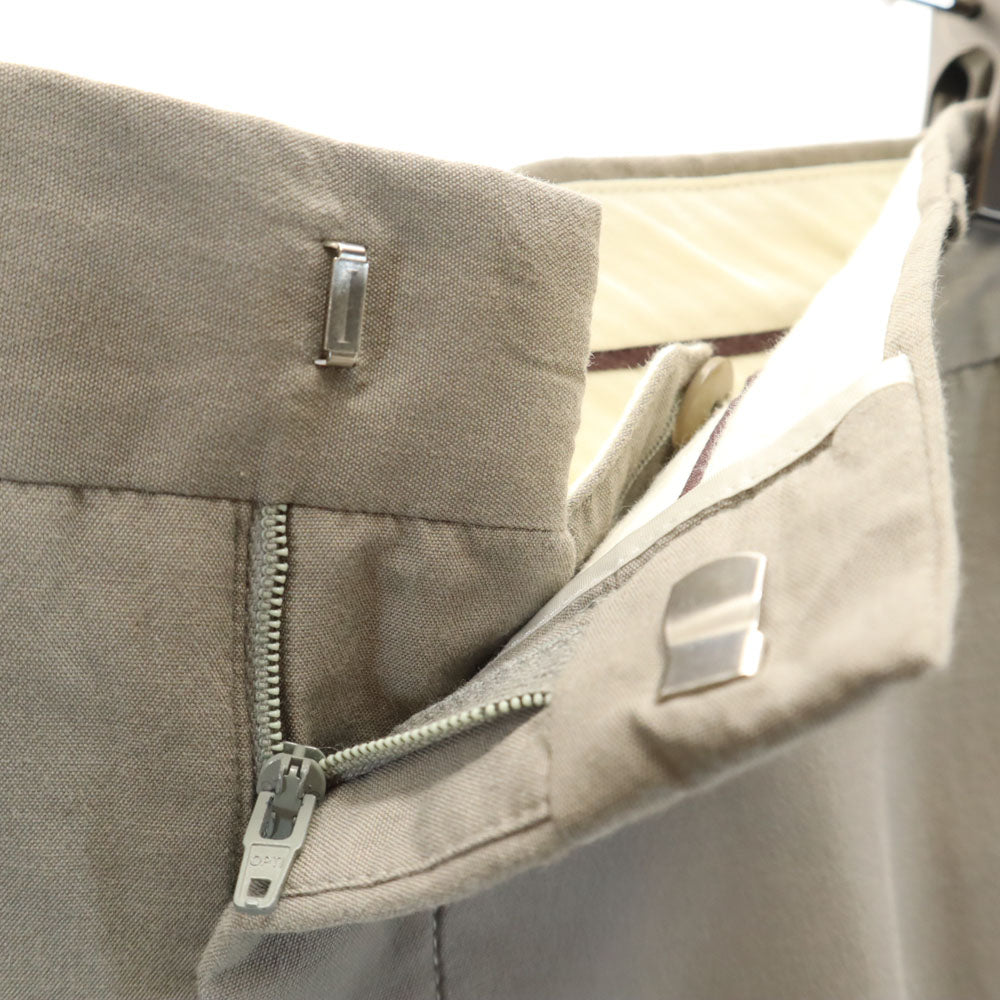 HERMES Italian-made Cotton Casual Pants Gray