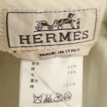 HERMES Italian-made Cotton Casual Pants Gray