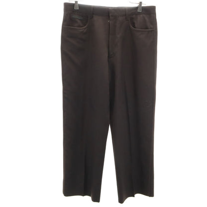 PRADA Italian Piped Wool Pants Brown Size 46