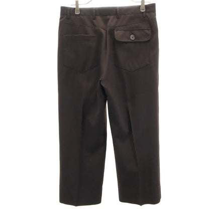 PRADA Italian Piped Wool Pants Brown Size 46