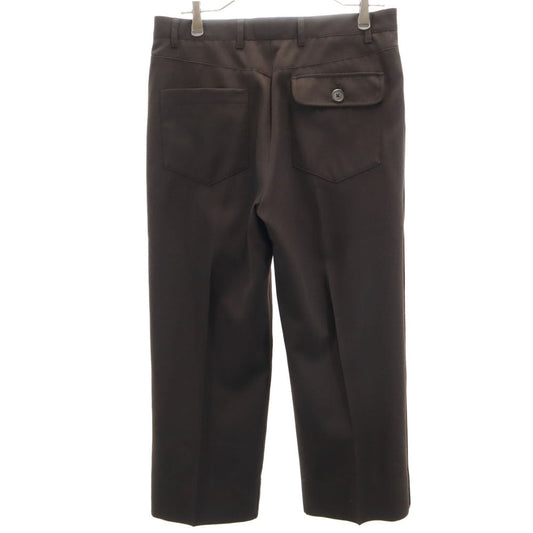 PRADA Italian Piped Wool Pants Brown Size 46
