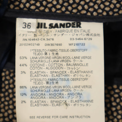 JIL SANDER Wool Blend Slacks Navy Size 36