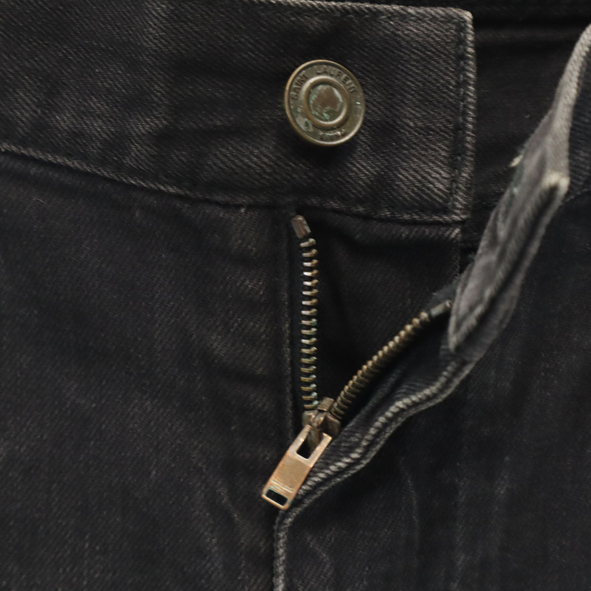 SAINT LAURENT Japanese-Made Black Denim Size W29