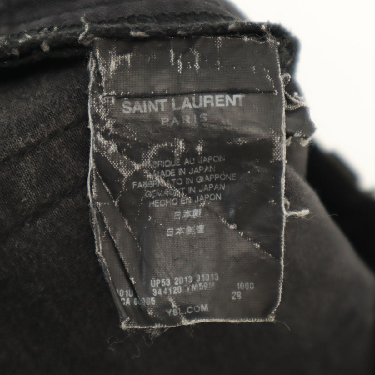 SAINT LAURENT Japanese-Made Black Denim Size W29