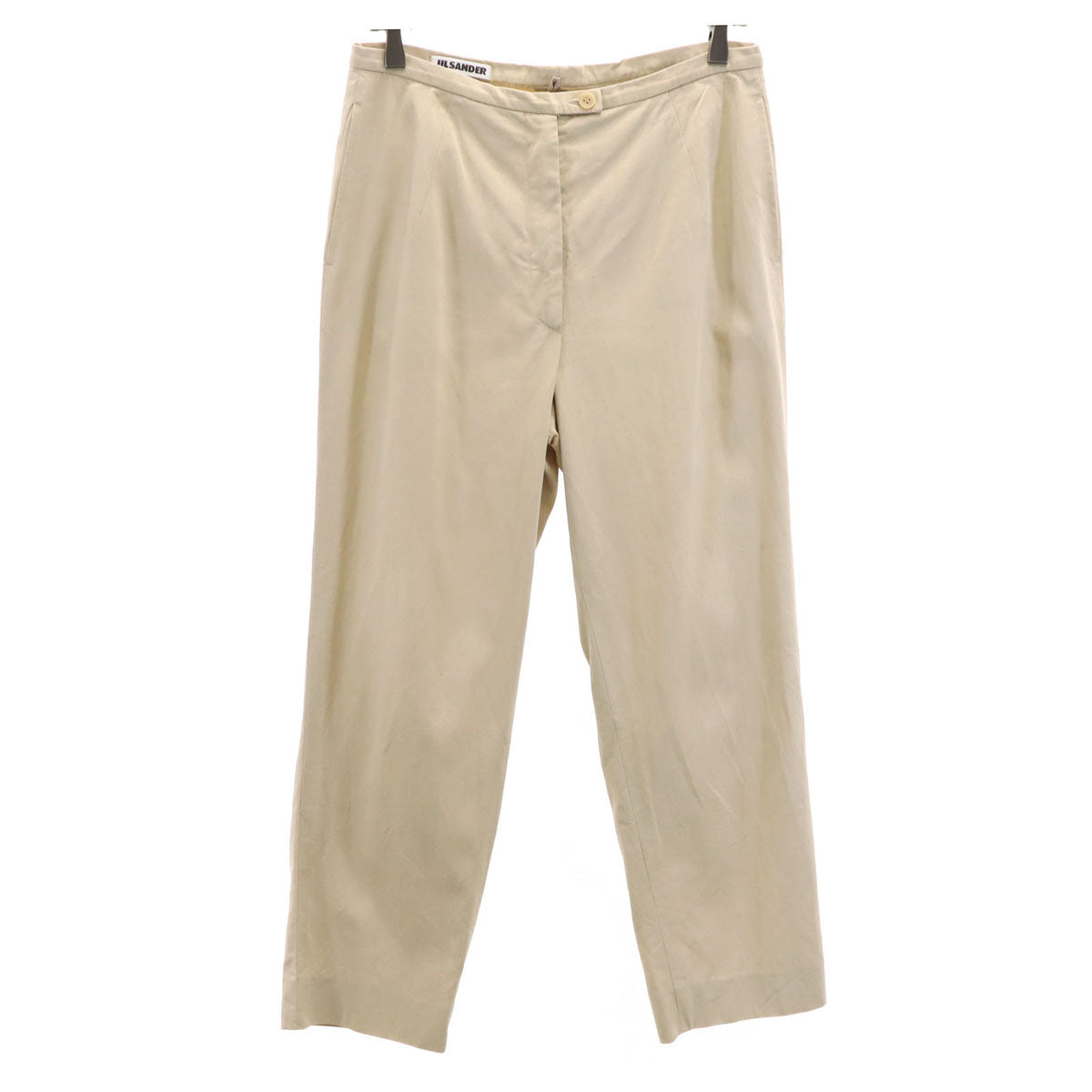 JIL SANDER Beige Cotton Pants Size 38