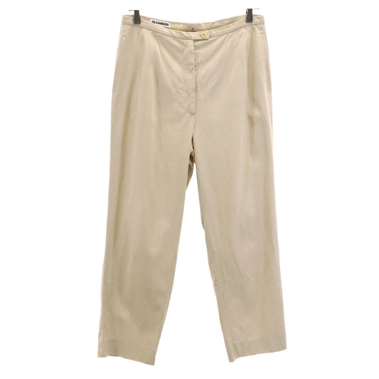 JIL SANDER Beige Cotton Pants Size 38