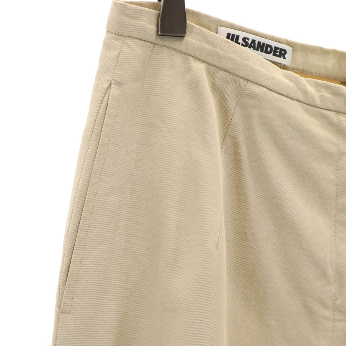 JIL SANDER Beige Cotton Pants Size 38