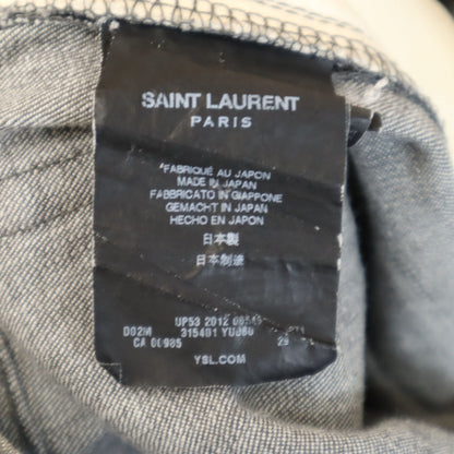 SAINT LAURENT Japanese-Made Gray Denim Size W29