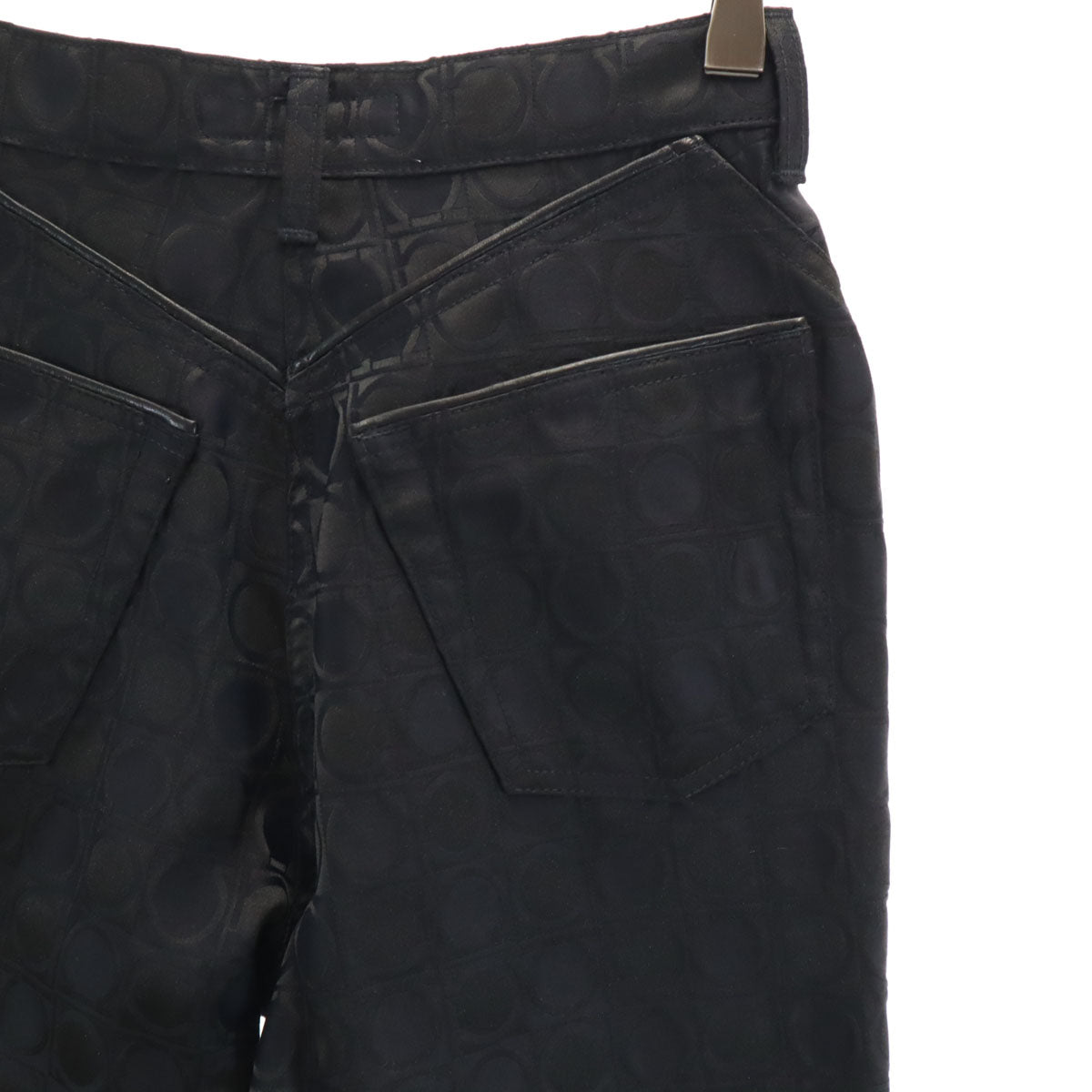 SalvatoreFerragamo Italian Patterned Pants Black Size 38