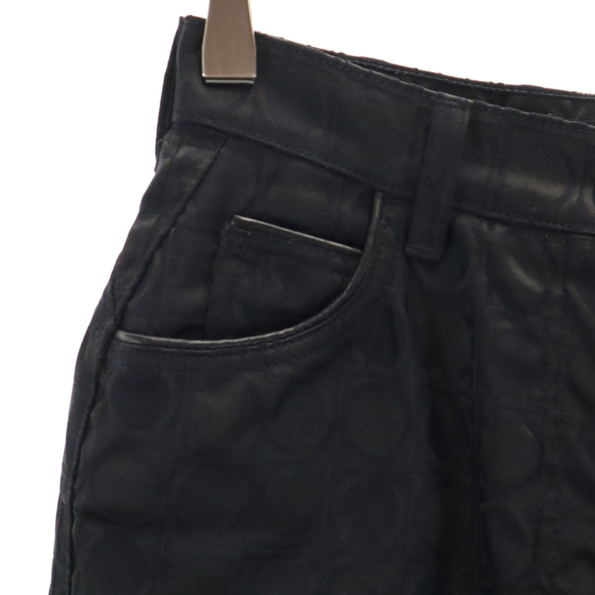 SalvatoreFerragamo Italian Patterned Pants Black Size 38