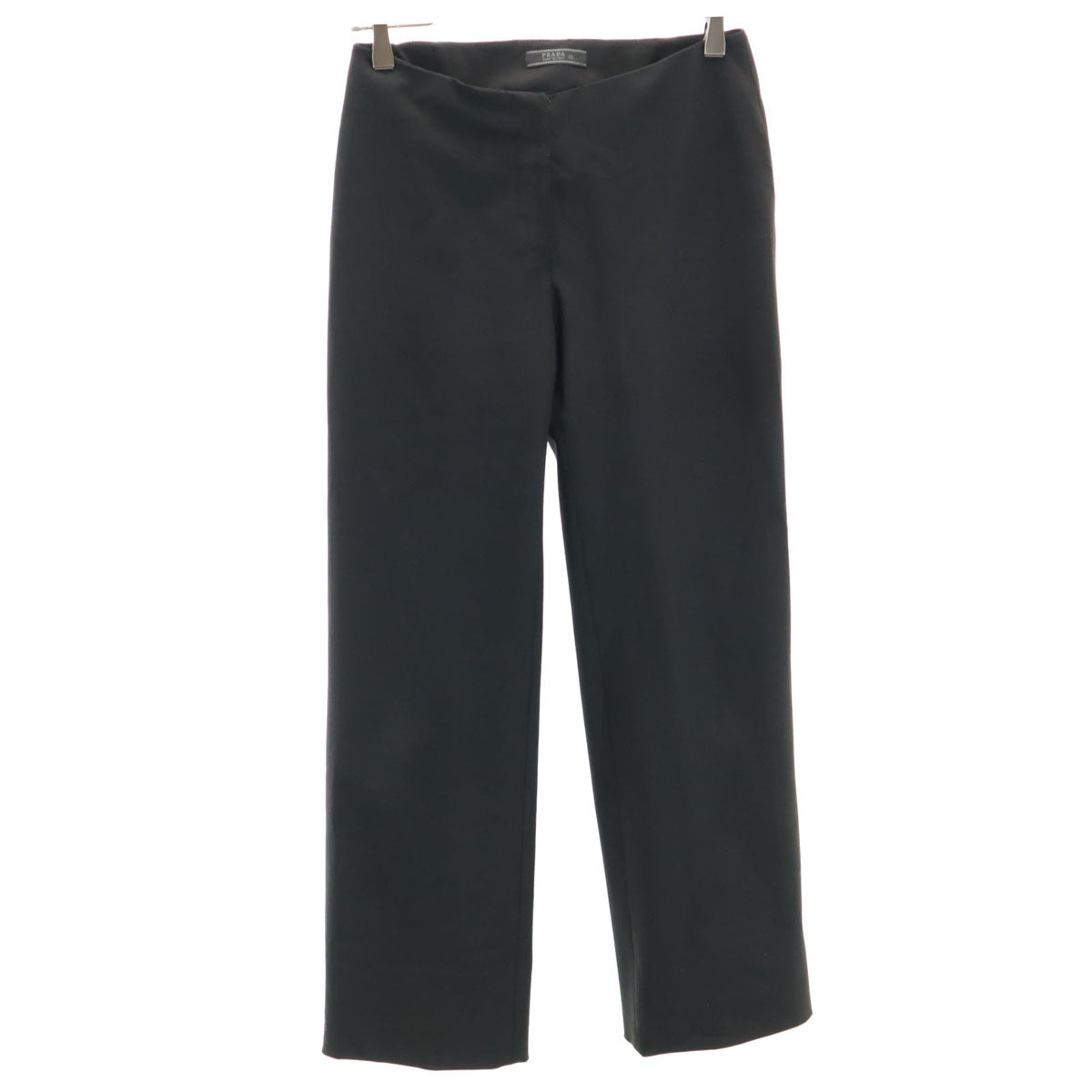 PRADA Italian Nylon Pants Black Size 42