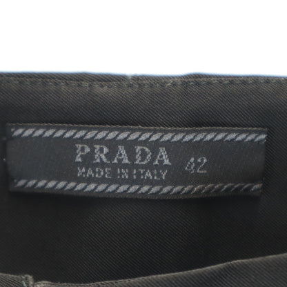 PRADA Italian Nylon Pants Black Size 42