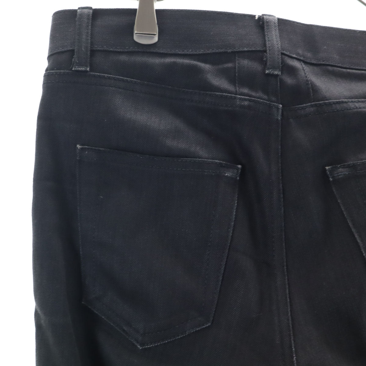 SAINT LAURENT Cut-Off Detail Black Pants Size W29