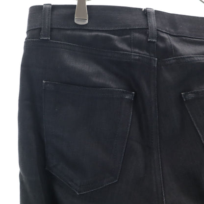 SAINT LAURENT Cut-Off Detail Black Pants Size W29