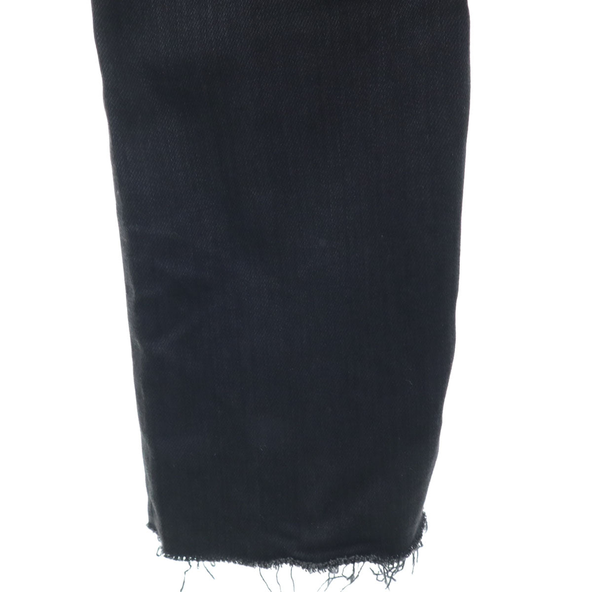 SAINT LAURENT Cut-Off Detail Black Pants Size W29