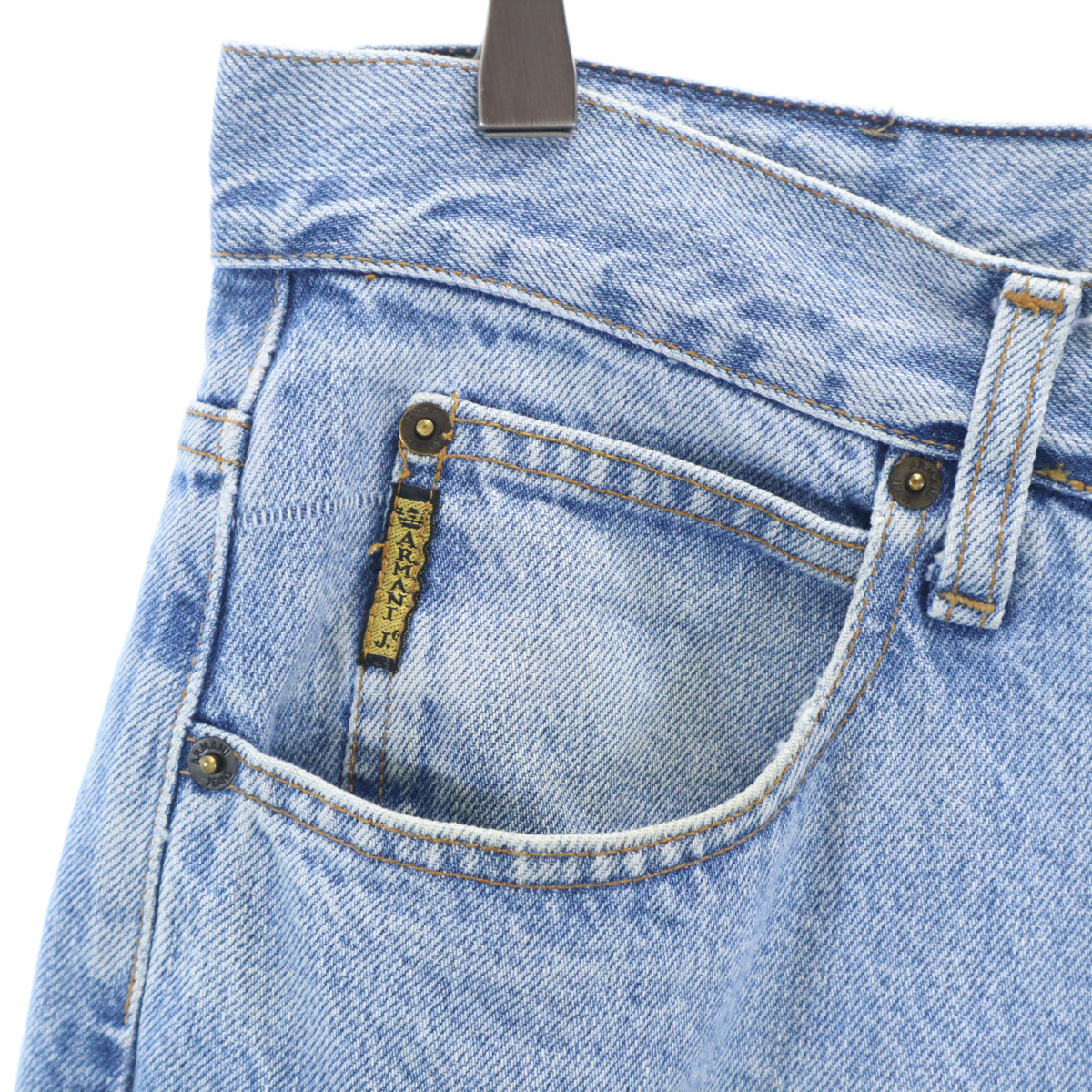 ARMANI JEANS 90s Italian Tapered Washed Denim Jeans Size W34